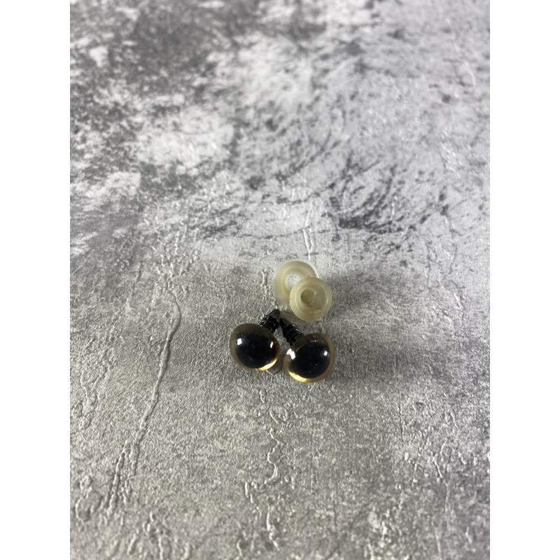 Spalvotos plastikinės akys 10 mm