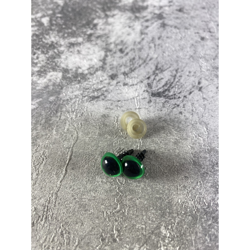 Spalvotos plastikinės akys 10 mm