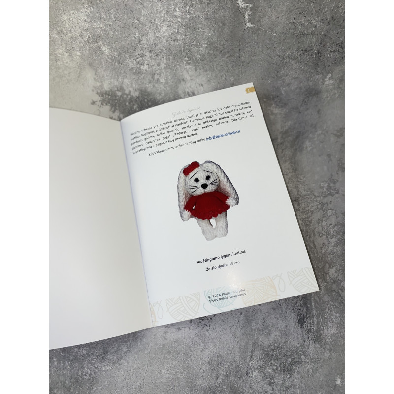 Nėrimo schema „Ilgaausė zuikutė“