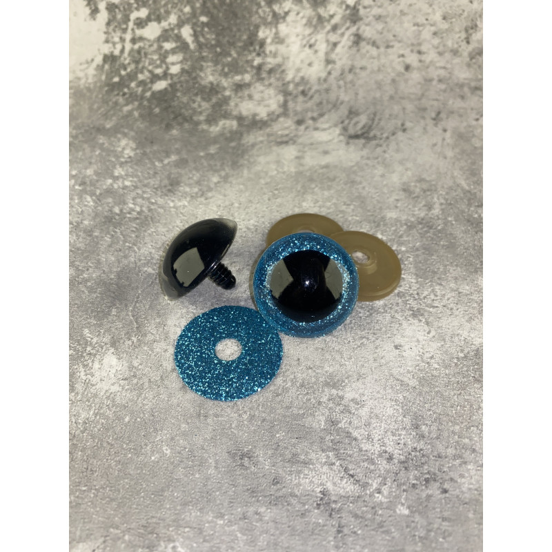 Blizgios spalvotos akys 30 mm