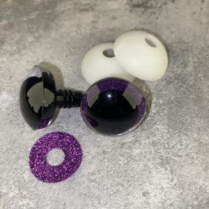 Blizgios spalvotos akys 25 mm