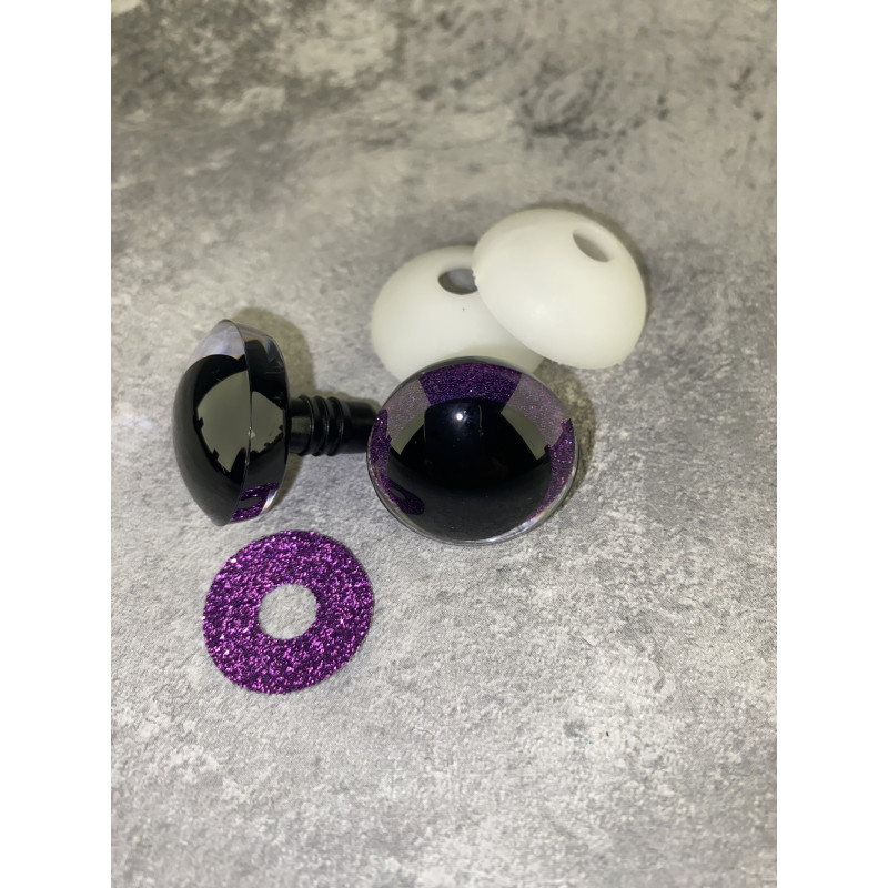 Blizgios spalvotos akys 25 mm