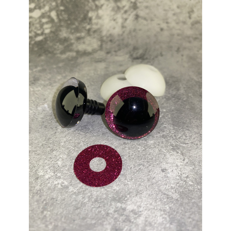 Blizgios spalvotos akys 25 mm