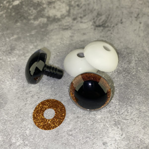 Blizgios spalvotos akys 25 mm