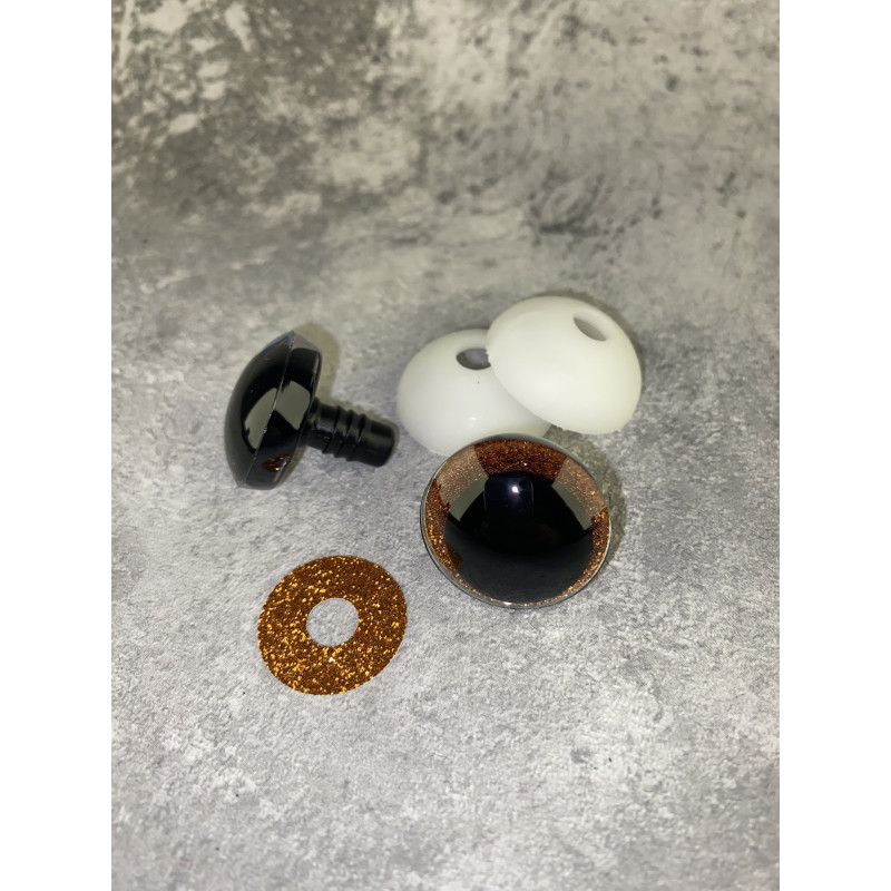 Blizgios spalvotos akys 25 mm