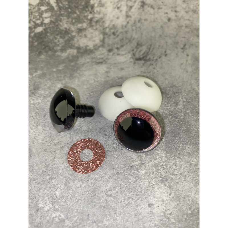 Blizgios spalvotos akys 25 mm