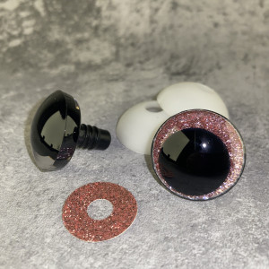 Blizgios spalvotos akys 25 mm