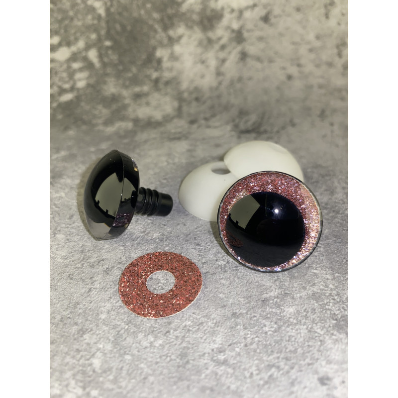 Blizgios spalvotos akys 25 mm