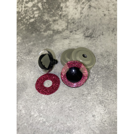 Blizgios spalvotos akys 25 mm