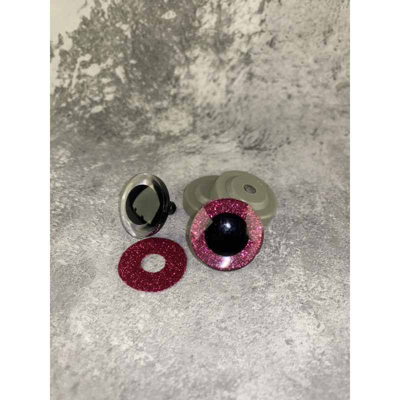 Blizgios spalvotos akys 25 mm