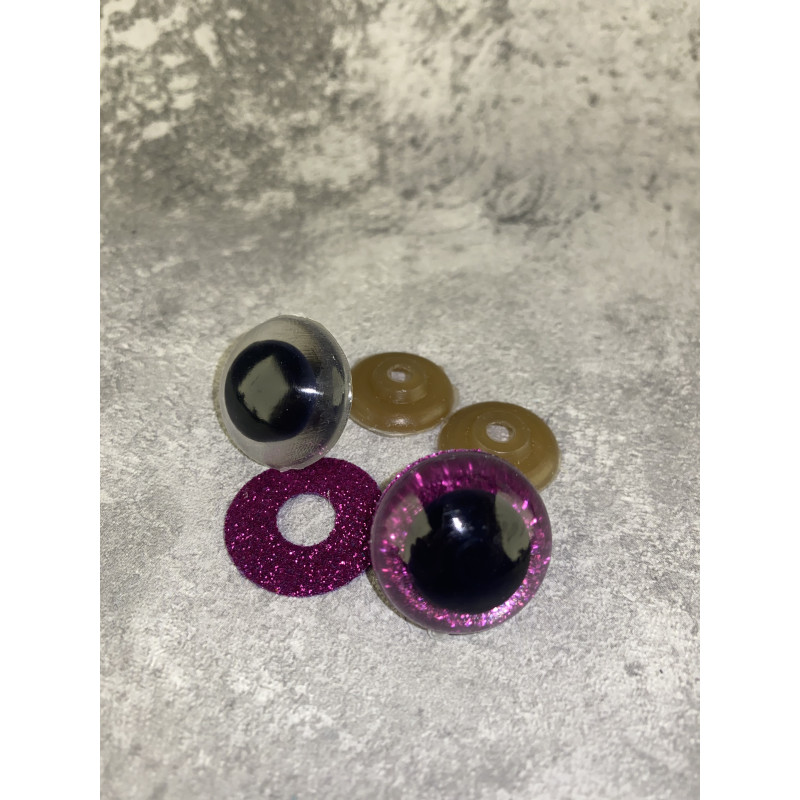 Blizgios spalvotos akys 24 mm