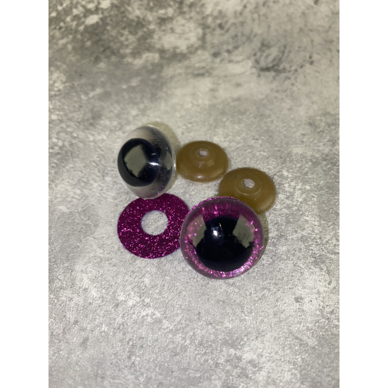 Blizgios spalvotos akys 24 mm