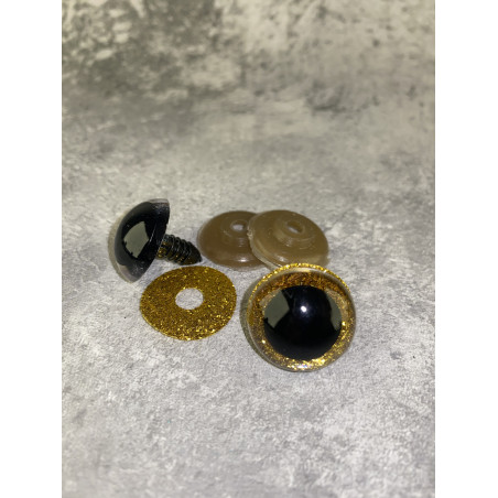 Blizgios spalvotos akys 20 mm