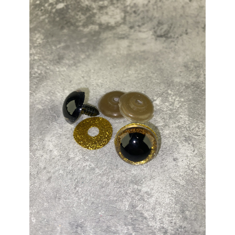 Blizgios spalvotos akys 20 mm