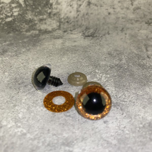 Blizgios spalvotos akys 18 mm