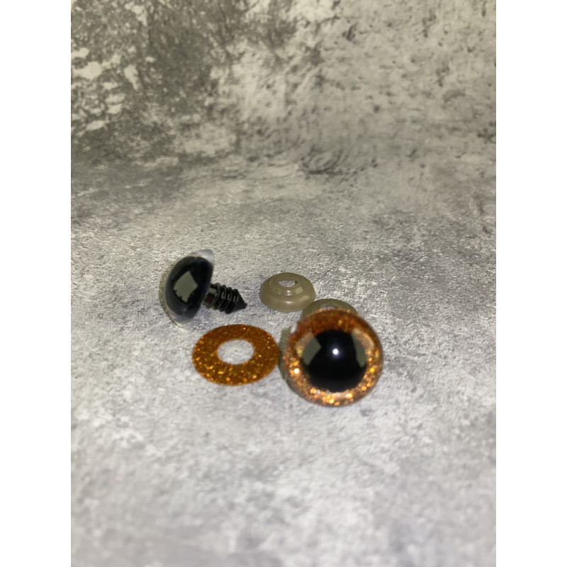 Blizgios spalvotos akys 18 mm