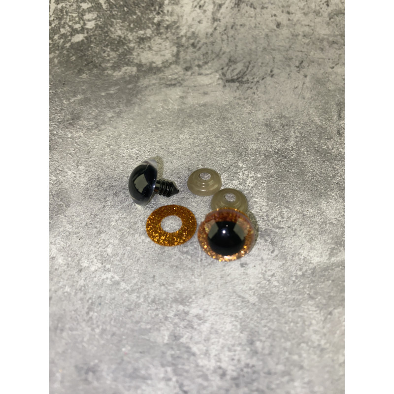 Blizgios spalvotos akys 18 mm