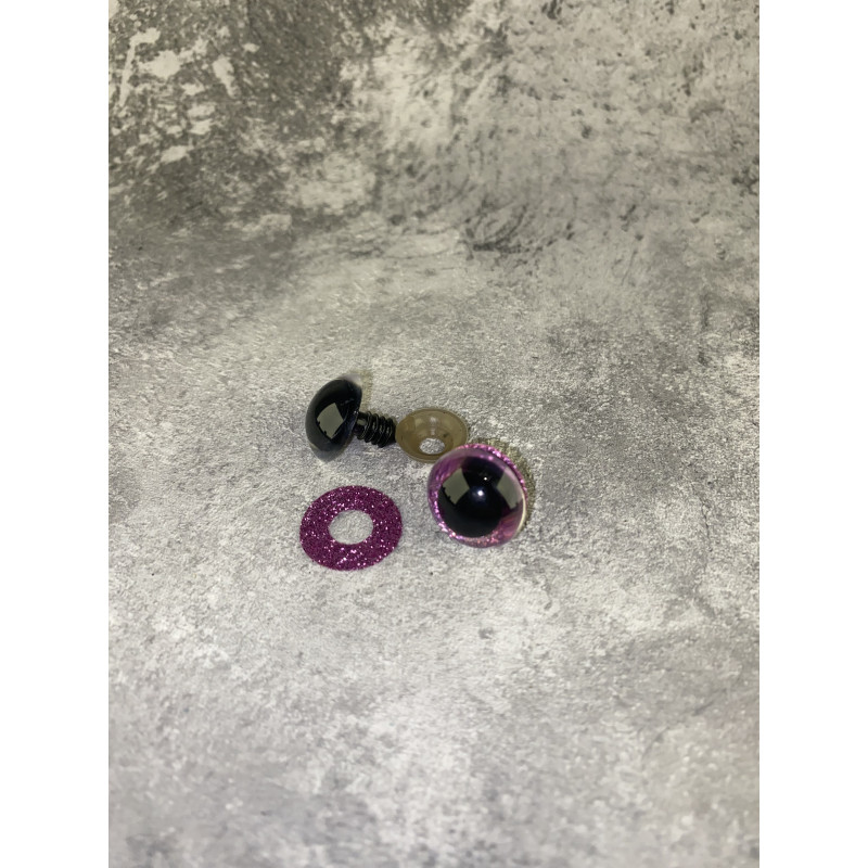 Blizgios spalvotos akys 18 mm