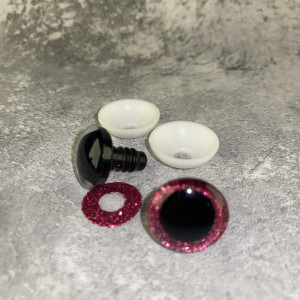 Blizgios spalvotos akys 18 mm