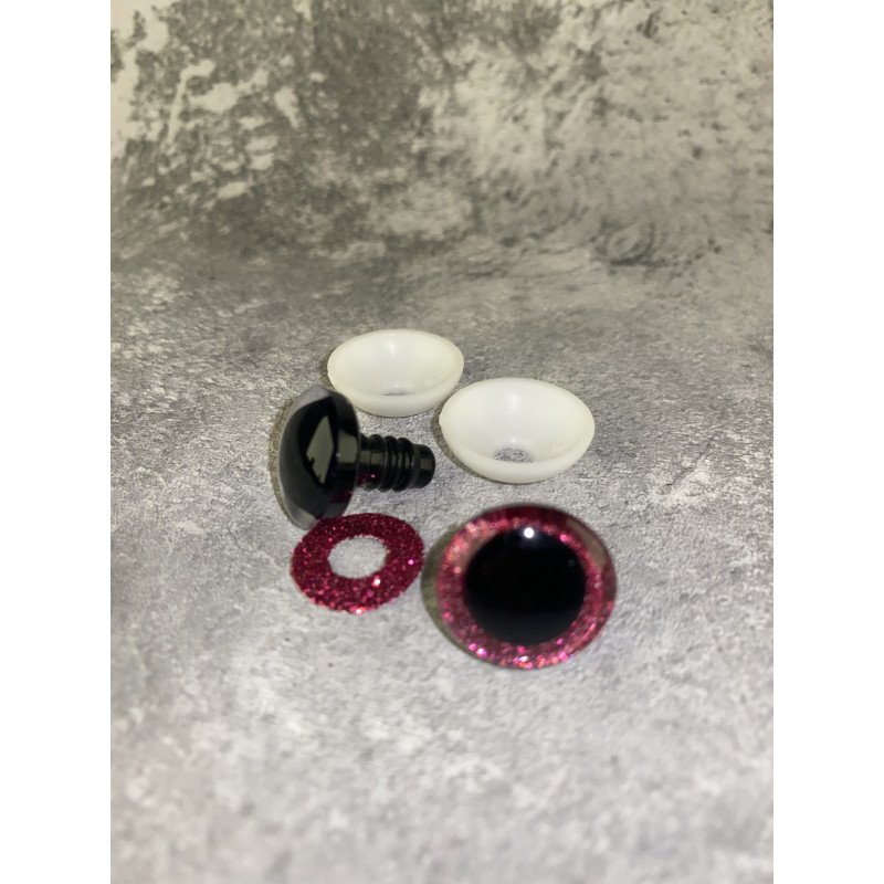 Blizgios spalvotos akys 18 mm