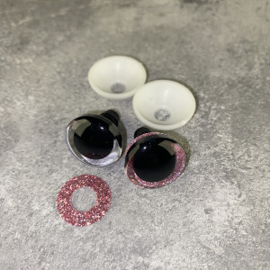 Blizgios spalvotos akys 18 mm