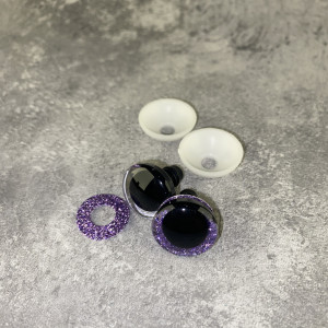 Blizgios spalvotos akys 18 mm