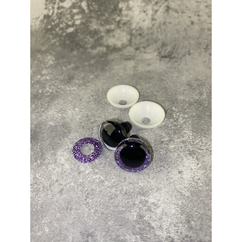 Blizgios spalvotos akys 18 mm