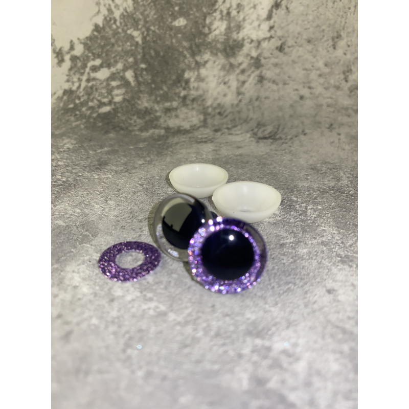 Blizgios spalvotos akys 18 mm