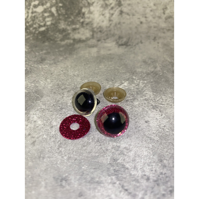 Blizgios spalvotos akys 16 mm