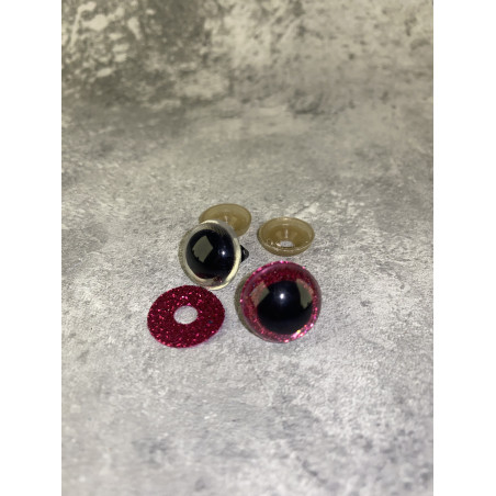 Blizgios spalvotos akys 16 mm