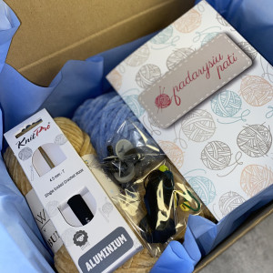 Nėrimo rinkinys „Zuikis stačiaausis“ – rankų darbo kūryba