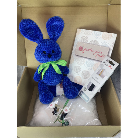 Nėrimo rinkinys „Zuikis mažylis“ (pliušinis žaislas)