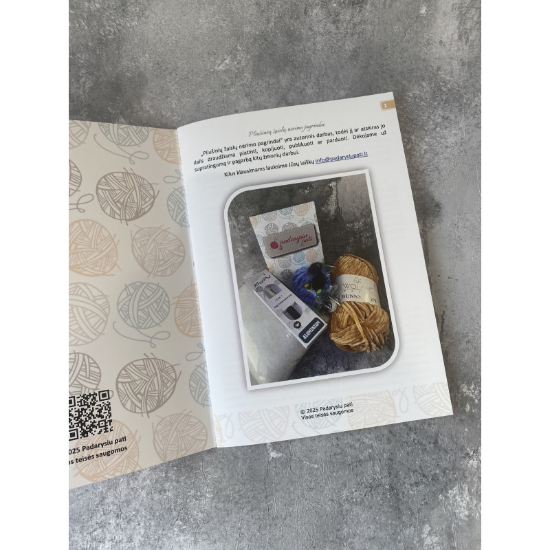 Knygutė „Pliušinių žaislų nėrimo pagrindai“