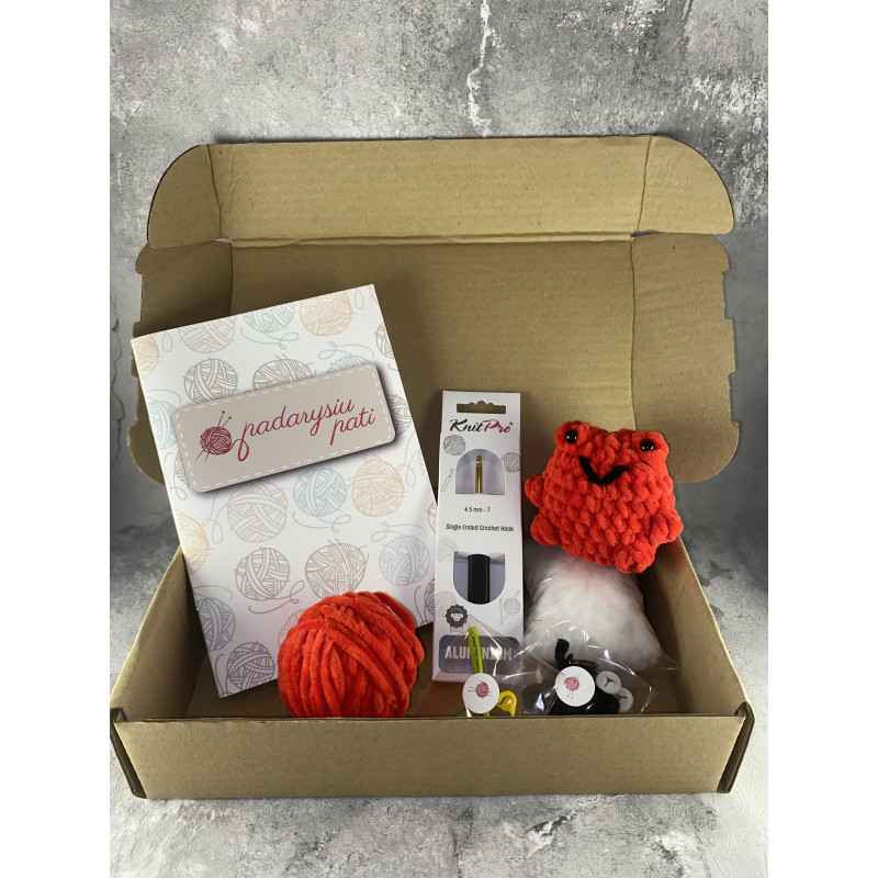 Nėrimo rinkinys „Pradedantysis“ (pliušinis žaislas)