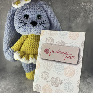 Nėrimo schema „Ilgaausė zuikutė“ - Padarysiu pati