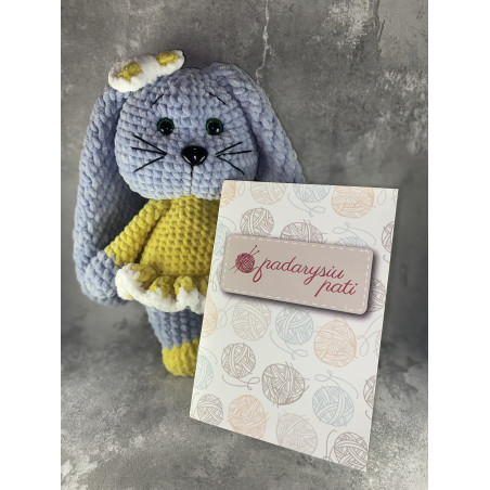 Nėrimo schema „Ilgaausė zuikutė“ - Padarysiu pati