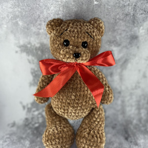 Rankų darbo pliušinis žaislas Meškutis - Padarysiu pati