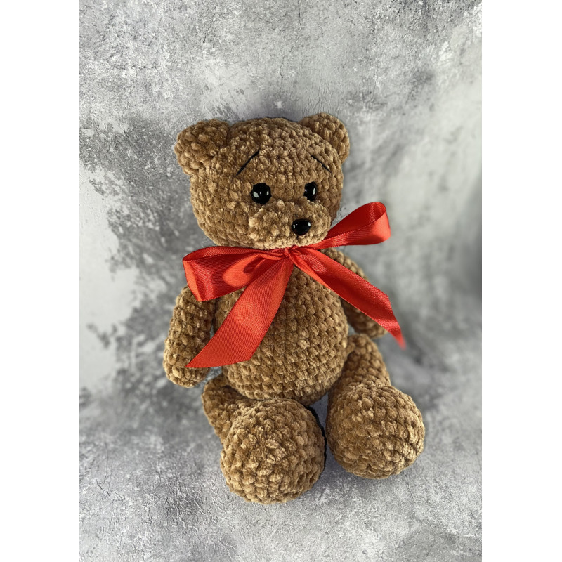 Rankų darbo pliušinis žaislas Meškutis - Padarysiu pati